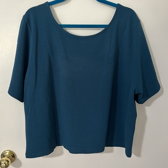 New with tags ANDTHEWHY teal and pearl detail crop top - Picture 4 of 11